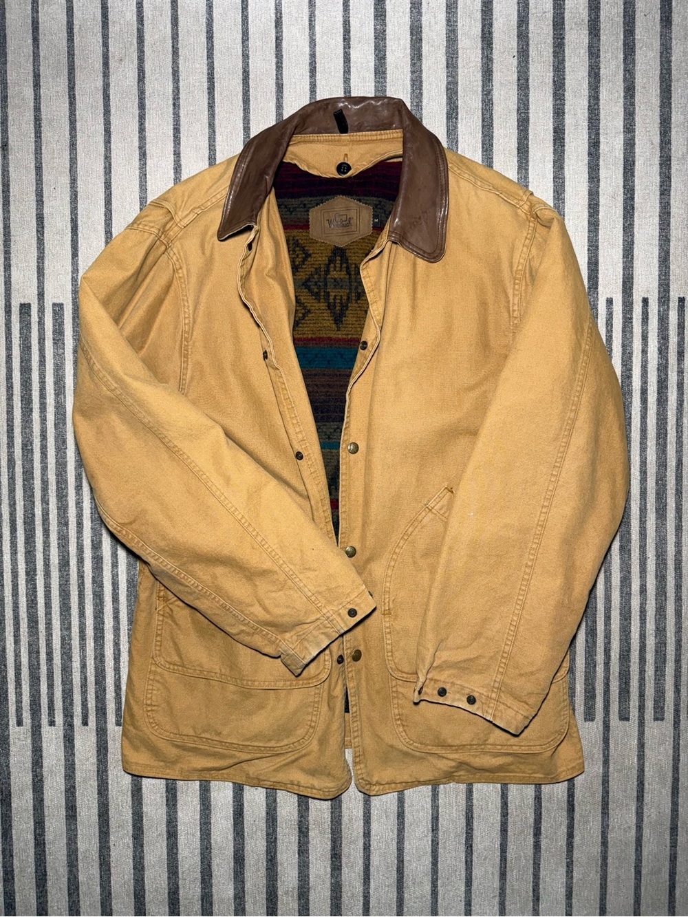 Vintage Woolrich "Saddle" Canvas Barn Chore Jacket - Made in USA